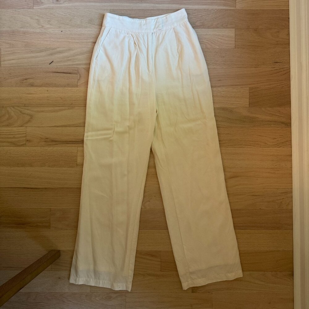 DISSH KARLA OFF WHITE LINEN BLEND PANT (Top in separate listing)